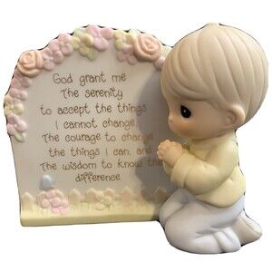 Vintage Precious Moments Serenity Prayer Boy Figurine 530700 - 1993